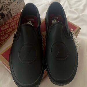 Women’s 7.5 Marvel Black Widow Vans